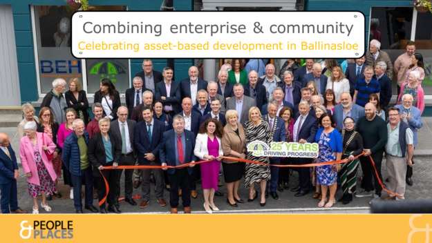 Crowd at launch of Ballinasloe Enterprise Hub