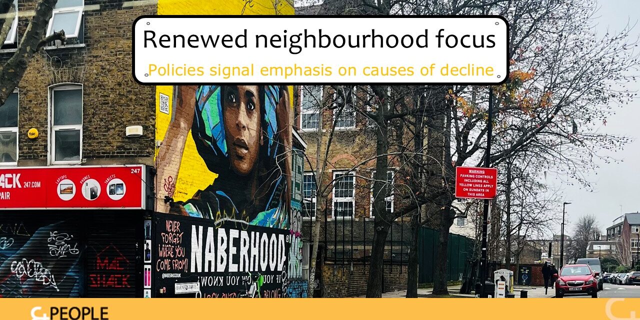 Mural in Bethnal Green about Naberhood
