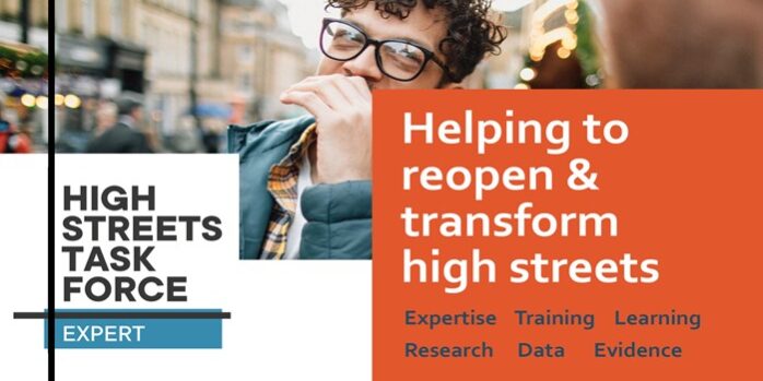Task Force Experts appointed High Streets Task force logo with summary and photo