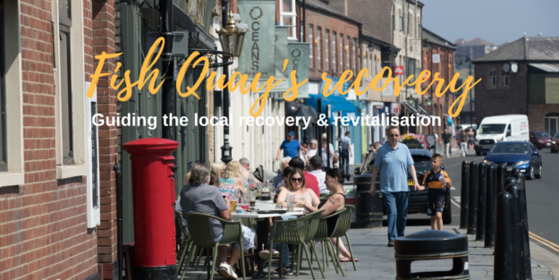 Alfresco eting and dining on Fish Quay