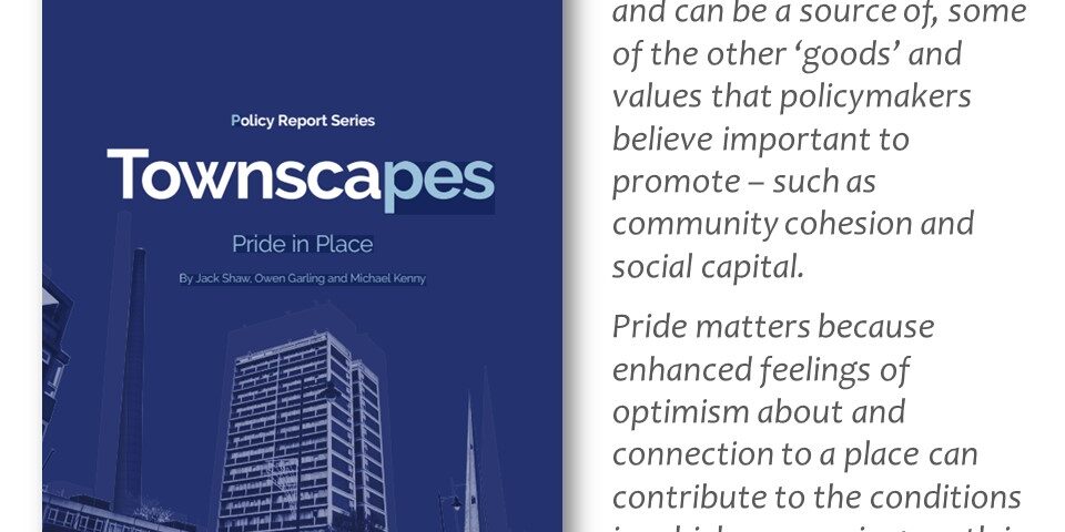 Townscapes and pride in place Cover of townscapes and pride in place