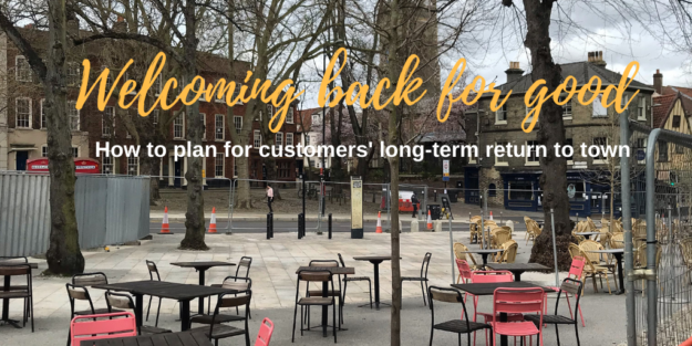 town centre alfresco seating for hospitality